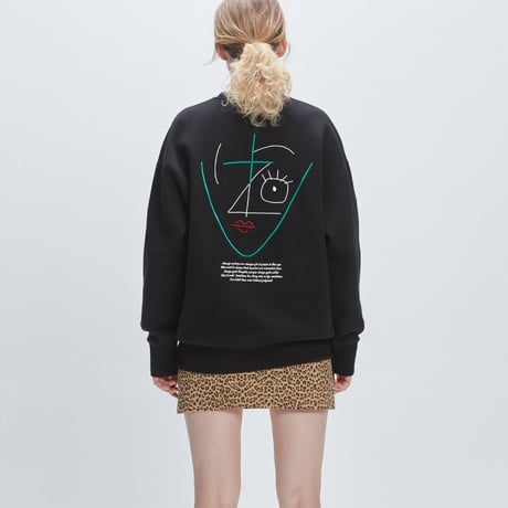 Verynineflux VISAGE CREWNECK (Black)