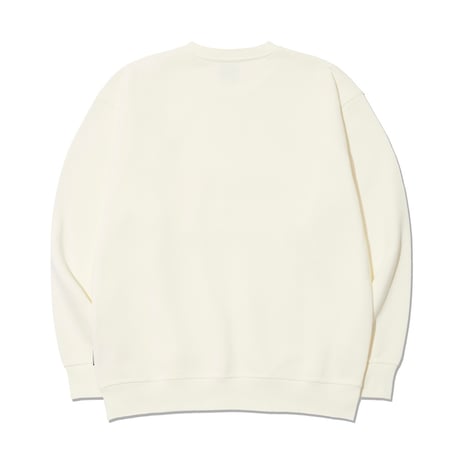 『GROOVE RHYME』 swoosh lettering sweatshirt (Ivory)
