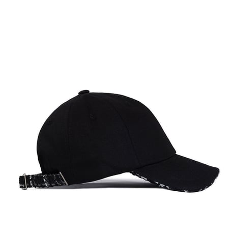 『BLACKBLOND』  ハーフツイードキャップ (Black)