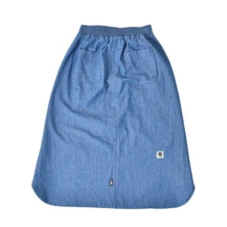 『FREAKISH BUILDING』 SEGU UNBALANCE MIDI SKIRT (Denim)