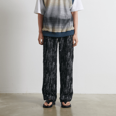 『BY.L 』 ワンウォッシュベンディングパンツ (Black)