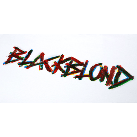 『BLACKBLOND』 　ペインテッドグラフィティーロゴ半袖 Tシャツ (White)