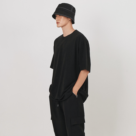 『 BY:L 』    ボックスオーバーTシャツ (Black)