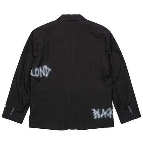 『BLACKBLOND』　graffiti logo plercing blazer (Black)