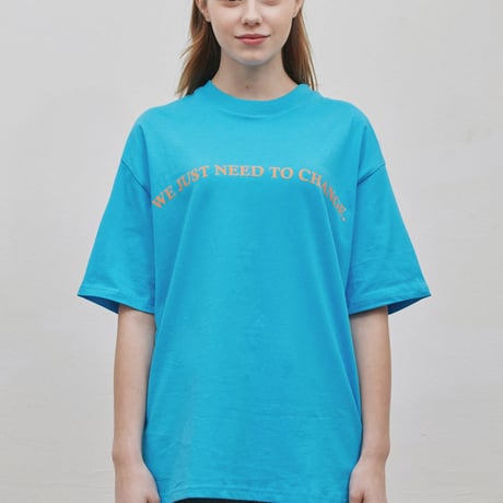『Verynineflux』  ラウンド  Tシャツ (Blue)