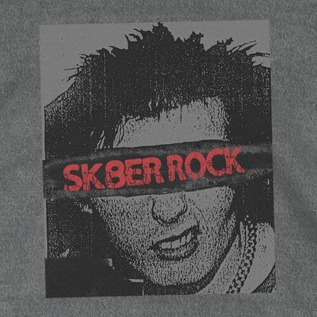 『SK8ER ROCK』 　パンクロックピグメントジップパーカー (Gray)
