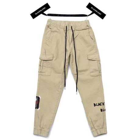 『BLACKBLOND』 　ブルータルカーゴジョガーパンツ (Beige)