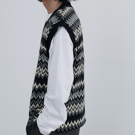 『 BY:L 』 　パルスニットベスト  (Black)