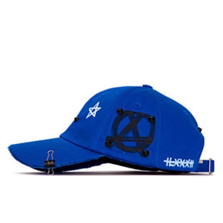『BLACKBLOND』  レフレクションロゴノーシンパシーキャップ (Blue)