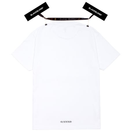 『BLACKBLOND』 　ペインテッドグラフィティーロゴ半袖 Tシャツ (White)