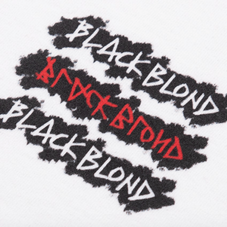 『BLACKBLOND』 グラフィティーロゴショートスリーブ Tシャツ (White)