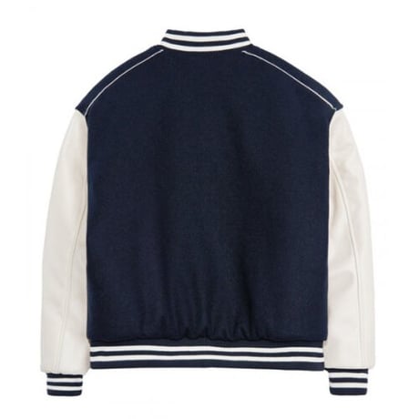 『VETEZE』 　V ロゴライニングバーシティジャケット  (Navy)