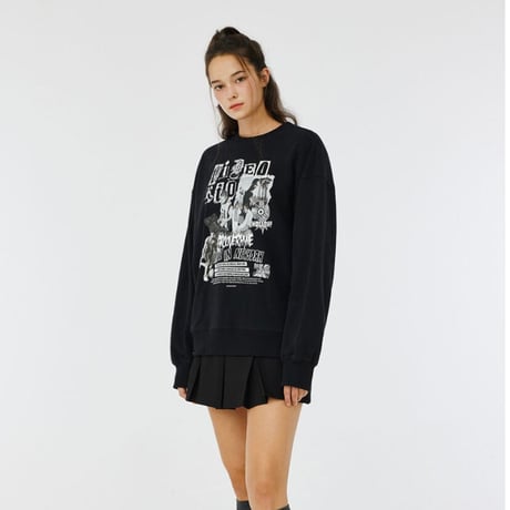 『GROOVE RHYME』 video kid live in NY sweatshirt (Black)