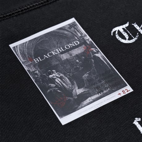 『BLACKBLOND』　crushed faith pigment t-shirt (Black)