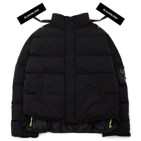 『BLACKBLOND』 　パッチショートダックダウンジャケット (Black)