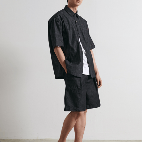 『BY.L 』 バミューダワークパンツ (Black)