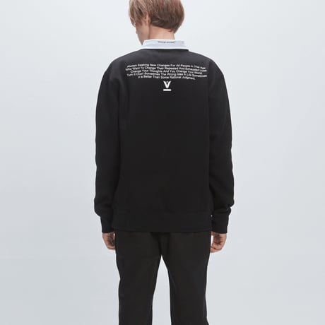 Verynineflux NINTH COLLAR CREWNECK (Black)