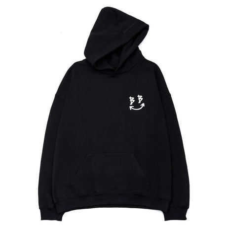 『BLACKBLOND』 　スマイルロゴパーカー (Black)