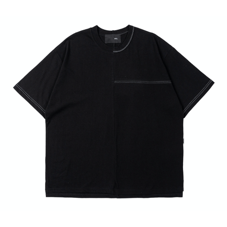 『 BY:L 』    ステッチアンネックTシャツ (Black)