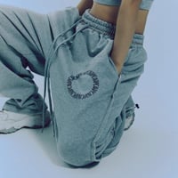 『CHAP CHAP』 　サークルチャップロゴスウェットパンツ (Melange)