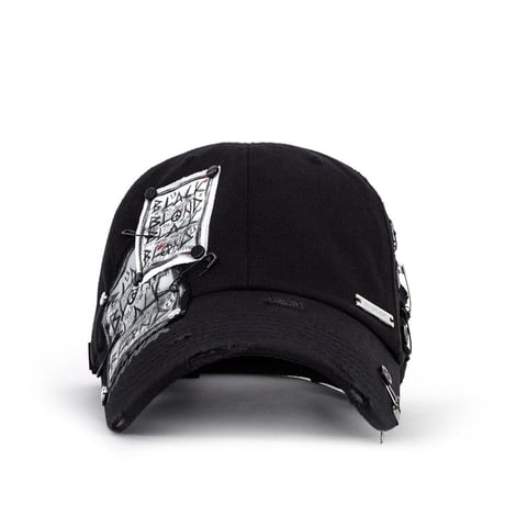 『BLACKBLOND』  ディスオーダーパッチキャップ (Black)
