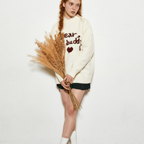 『VETEZE』 　ディアバディーラウンドニット (Cream)