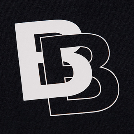 『BLACKBLOND』 ダブル B ロゴショートスリーブ Tシャツ (Black)