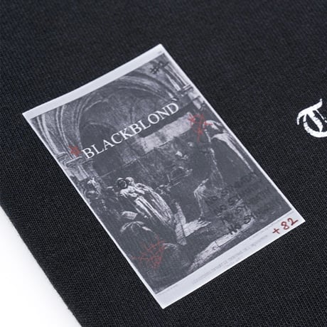 『BLACKBLOND』  crushed faith sweatshorts (Black)