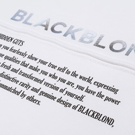 『BLACKBLOND』　ヒドゥンフリーダムスウェットシャツ (White)