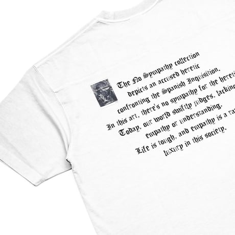『BLACKBLOND』　crushed faith pigment t-shirt (White)