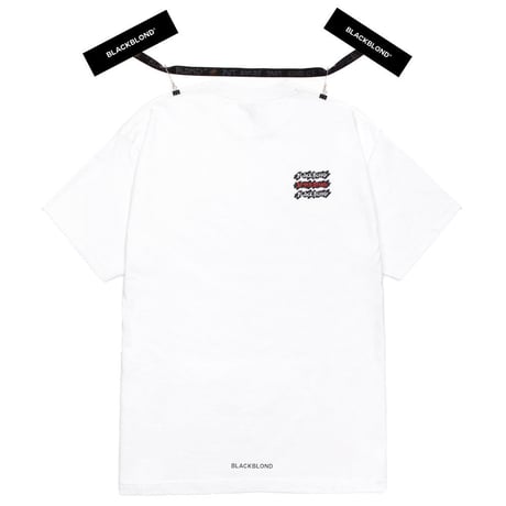 『BLACKBLOND』 グラフィティーロゴショートスリーブ Tシャツ (White)