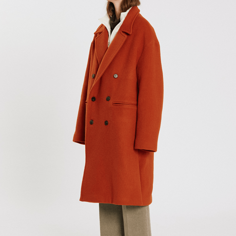 『Motivestreet』   ソリッドダブルコート (Orange)