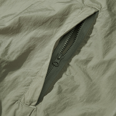 『Code:graphy』 　ナイロンメタルクルーネック (Khaki)