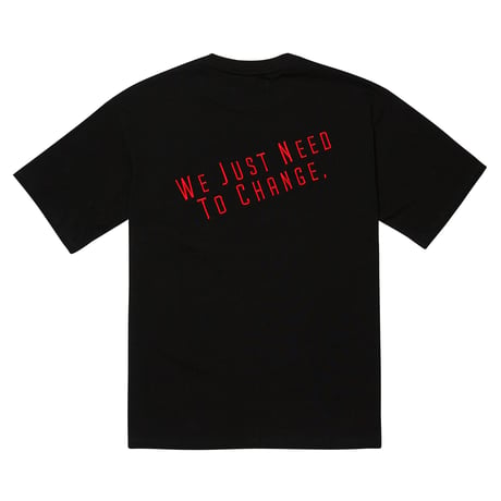 『Verynineflux』  ダイアゴナル Tシャツ (Black)