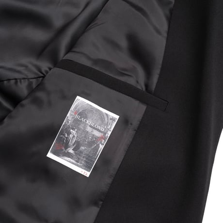 『BLACKBLOND』　graffiti logo plercing blazer (Black)