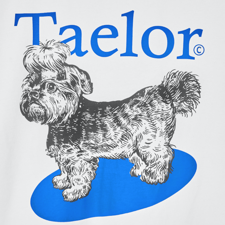 『GROOVE RHYME』 taelor series shihtzu t-shirts (Blue)