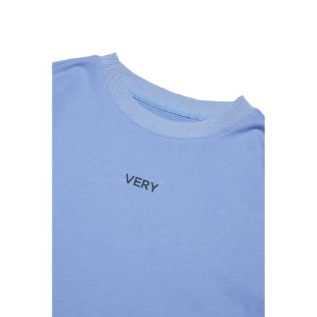 『Verynineflux』   ストライプレイヤードTシャツ (Purple)
