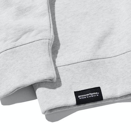 『grooverhyme』 ユニバーシティースウェットシャツ (Oatmeal Grey)