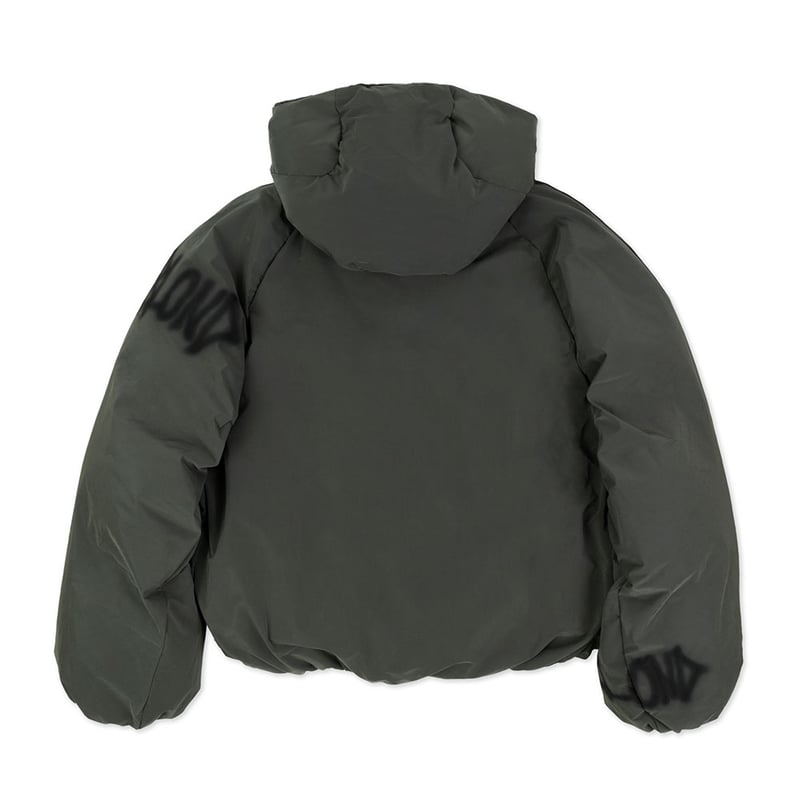 BLACKBLOND』 Graffiti Logo Hidden Cuff Puffer J