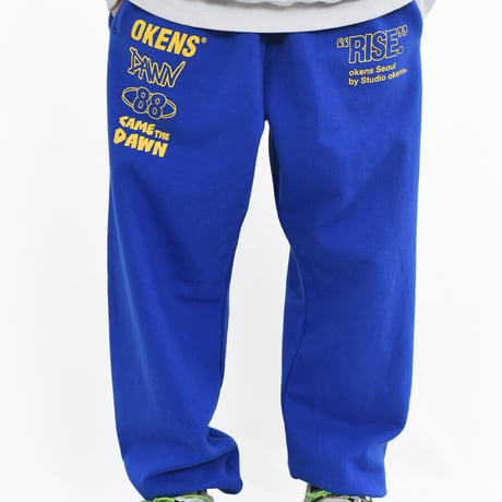 『OKENS SEOUL 』 rise and dawn training pants   (Blue)