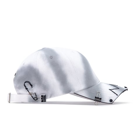 『BLACKBLOND』  ゴーストスローガンパッチロゴキャップ (White)