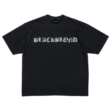 『BLACKBLOND』　crushed faith pigment t-shirt (Black)