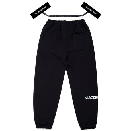 『BLACKBLOND』 　グラフィティーロゴスウェットパンツ (Black)