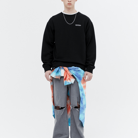 『grooverhyme』 　NYC ロケーションスウェット (Black)