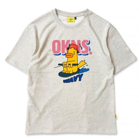 『OKENS SEOUL 』 Fury Seoul Fury Bird Wavy TEE (Oatmeal)