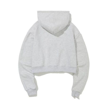 『Code:graphy』 　アーチロゴクロップパーカー (Melange Grey)