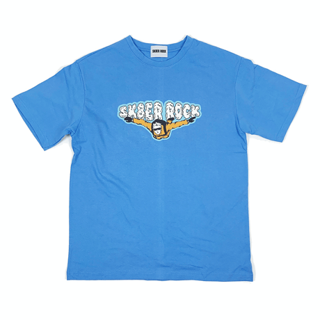 『SK8ER ROCK』 　parasuit short sleeve tee (Sky Blue)