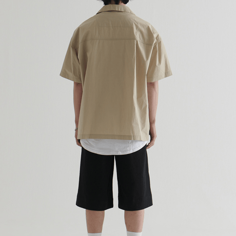 『BY.L 』 バミューダコットンパンツ (Black)