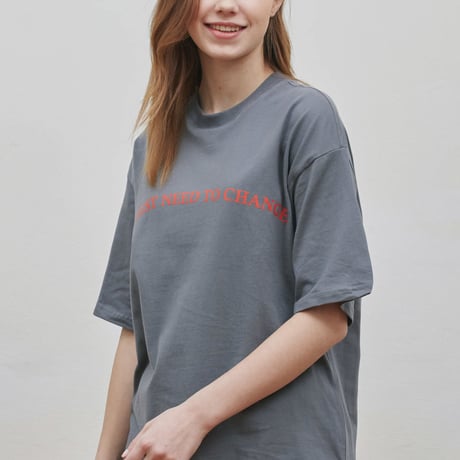 『Verynineflux』  ラウンド  Tシャツ (Charcoal)