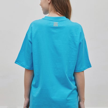 『Verynineflux』  ラウンド  Tシャツ (Blue)